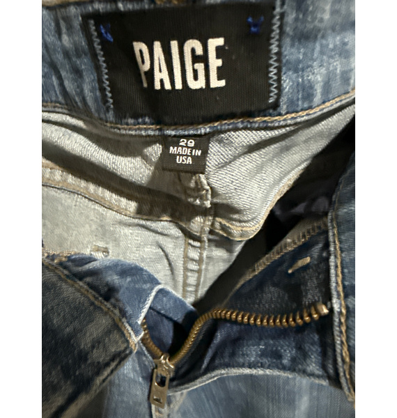 Джинсы • PAIGE • Голубой