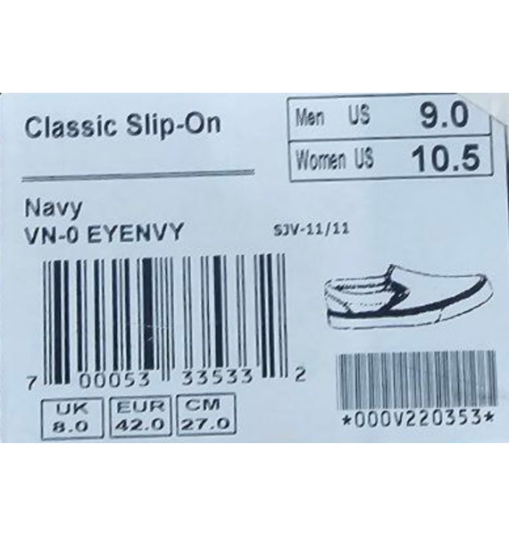 Слипоны • Vans • Синий