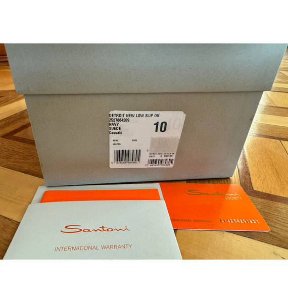 Лоферы • Santoni • Синий