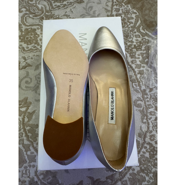 Туфли • Manolo Blahnik • Серебряный