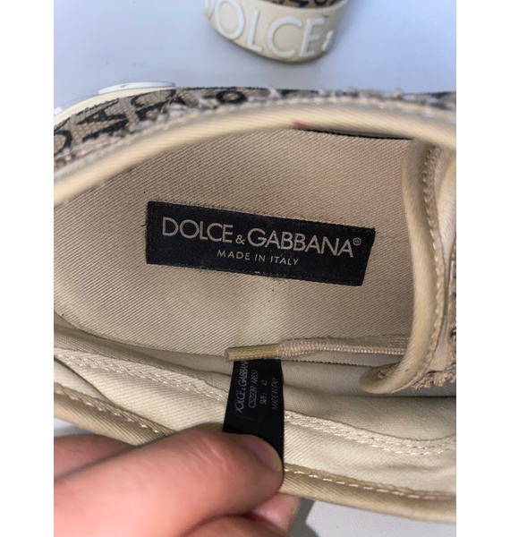 Кеды • Dolce & Gabbana • Бежевый