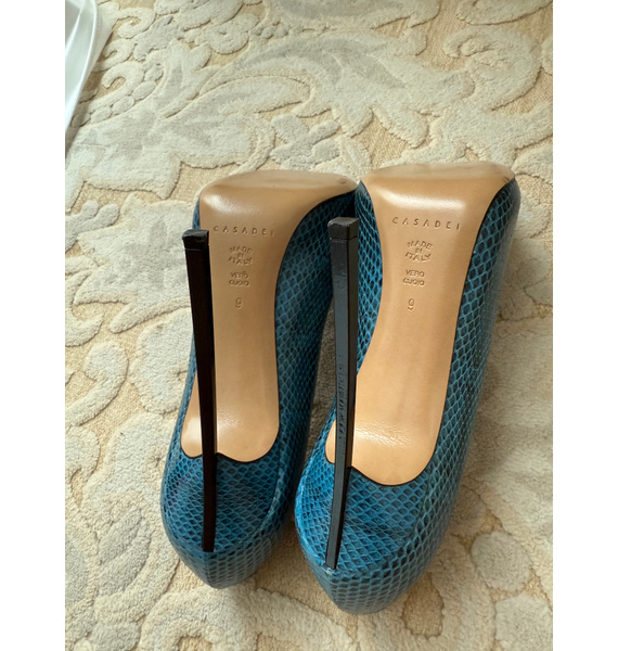 Туфли • Casadei • Бирюзовый