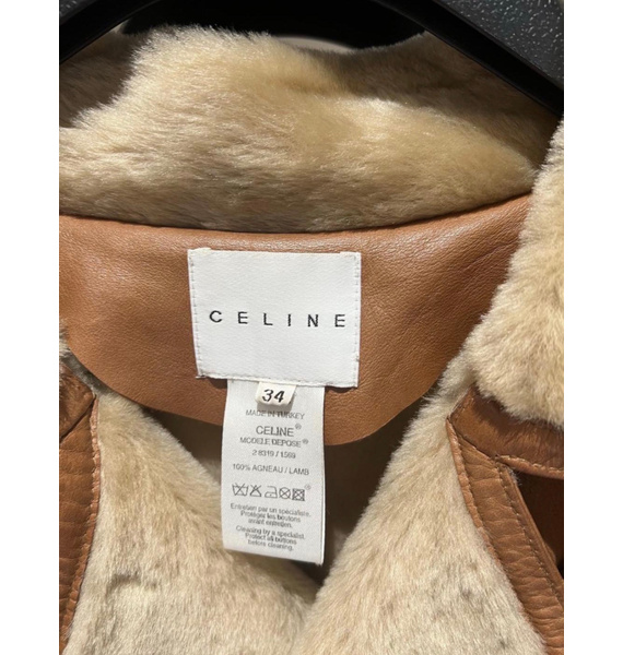 Дубленка • Celine • Оранжевый