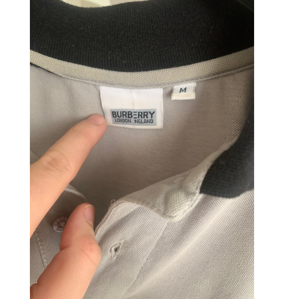 Поло • Burberry • Серый