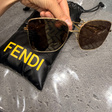 Очки • Fendi Eyewear • Коричневый