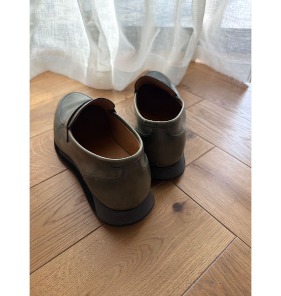 Лоферы • Santoni • Зеленый