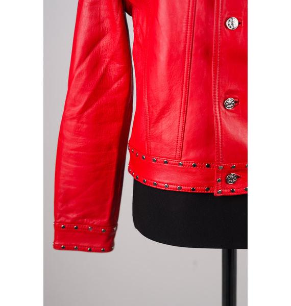 Кожаная куртка • Claudie Pierlot • Красный