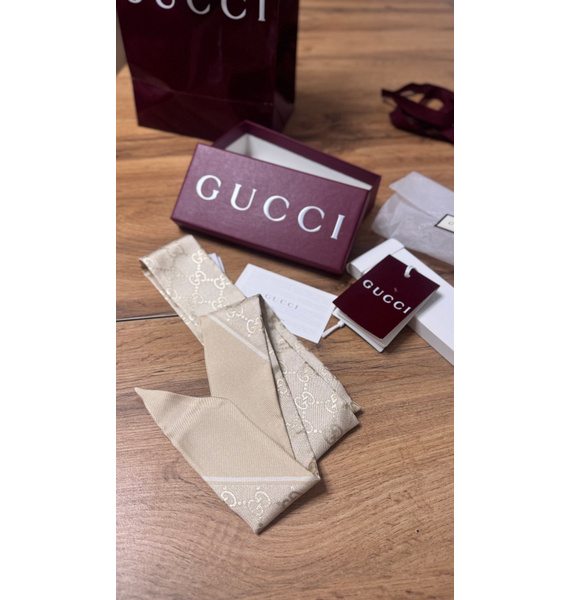 Галстук • Gucci • Бежевый