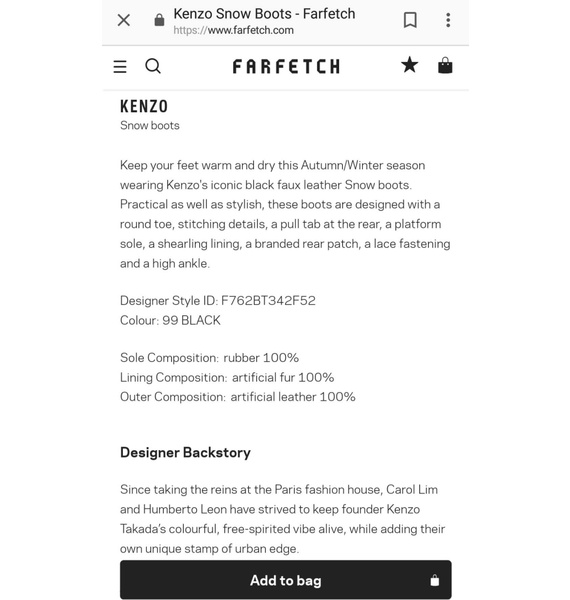 Ботинки • Kenzo • Голубой