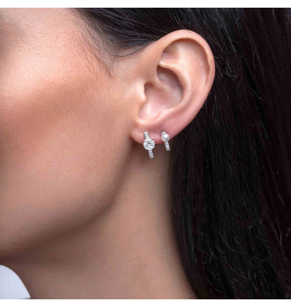 Серьги • Yoko London • Белый