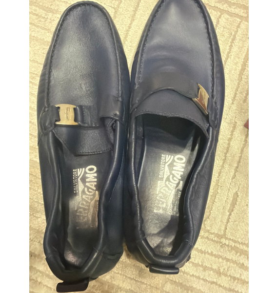 Мокасины • Salvatore Ferragamo • Синий
