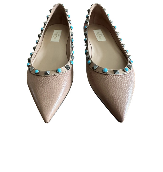 Балетки • Valentino • Бежевый