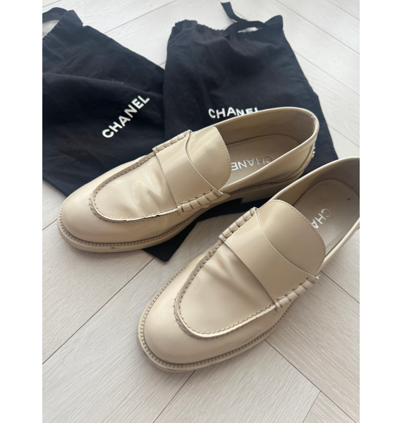 Мокасины • Chanel • Бежевый
