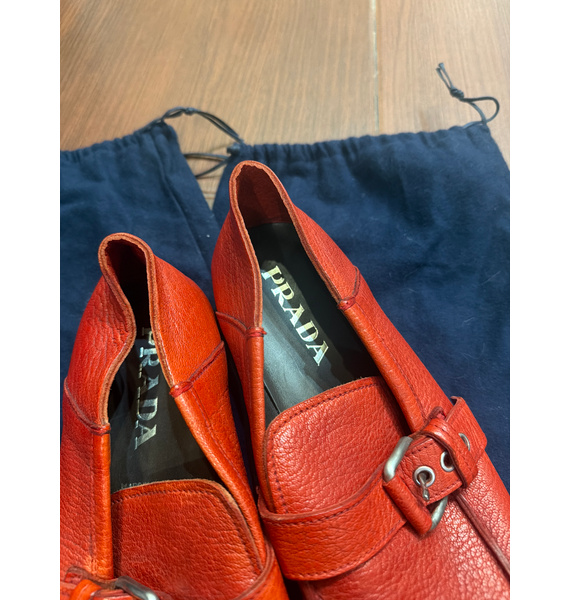 Мокасины • Prada • Красный