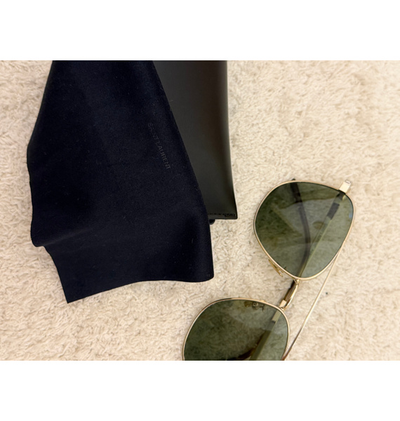 Очки • Saint Laurent Eyewear • Золотой