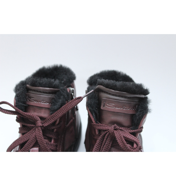 Кроссовки • Santoni • Бордовый