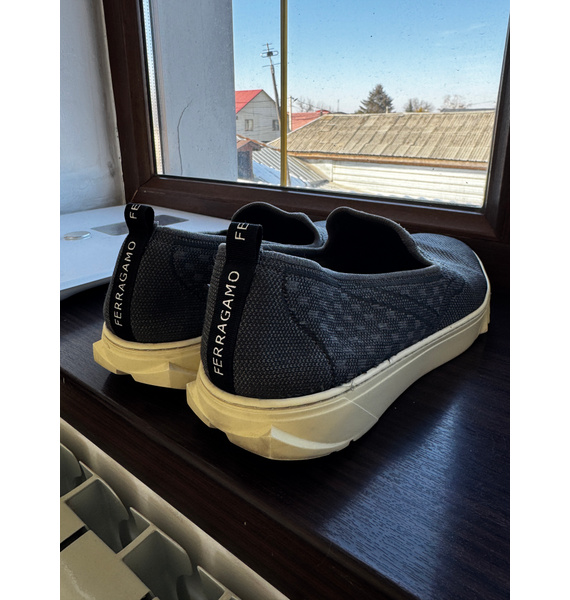 Слипоны • Salvatore Ferragamo • Серый