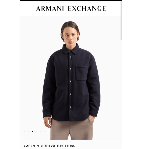Куртка • Armani Exchange • Темно-синий
