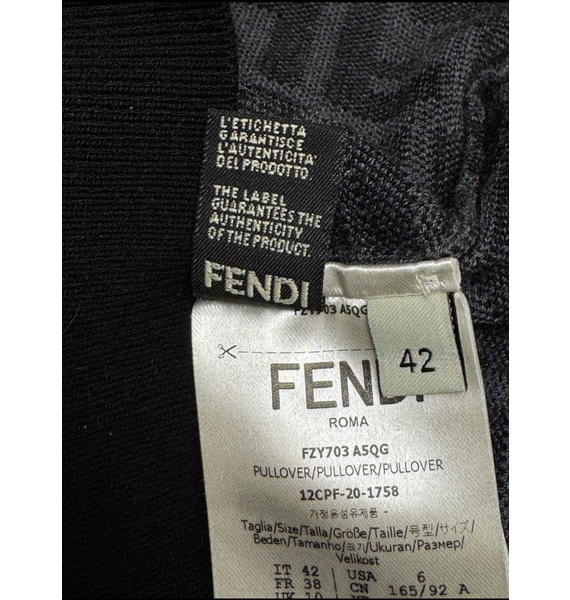 Пуловер • Fendi • Серый