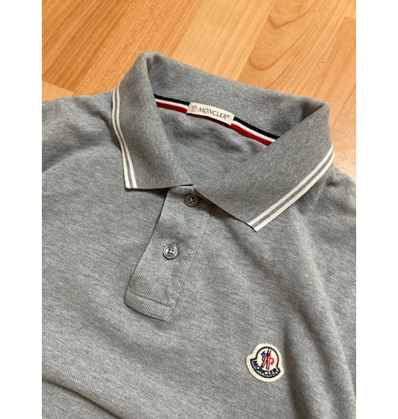 Поло • Moncler • Серый