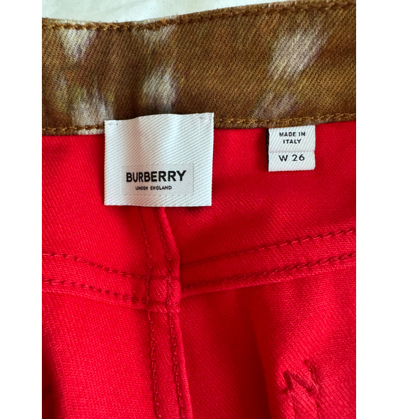 Джинсы • Burberry • Красный