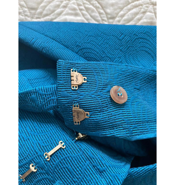 Брюки • Saint Laurent • Бирюзовый