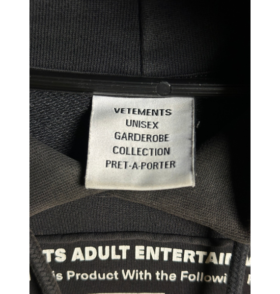 Худи • VETEMENTS • Черный