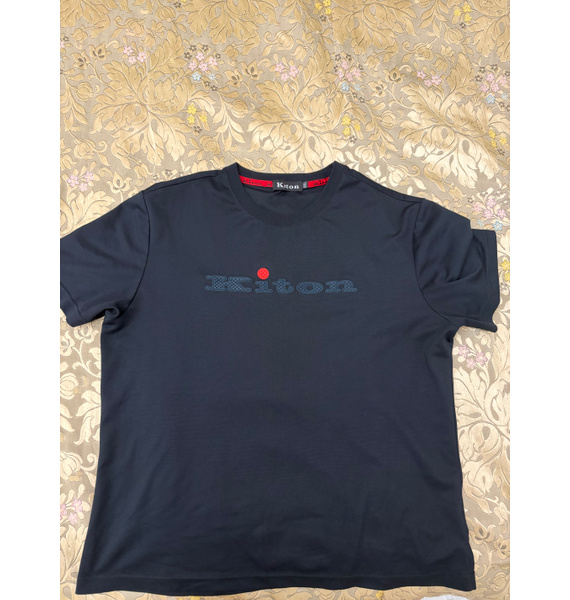 Футболка • Kiton • Темно-синий