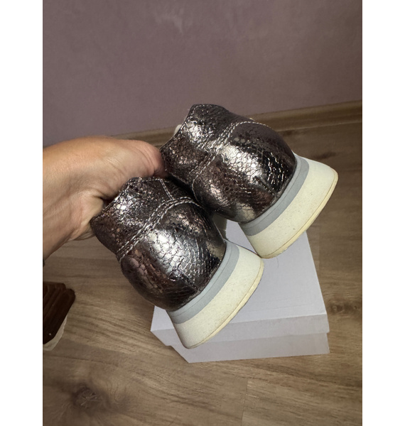 Кроссовки • Santoni • Серебряный