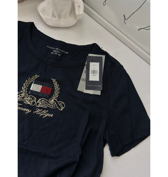 Футболка • Tommy Hilfiger • Темно-синий